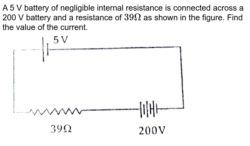 A V Battery Of Negligible Internal Resistance Is Connected Acros