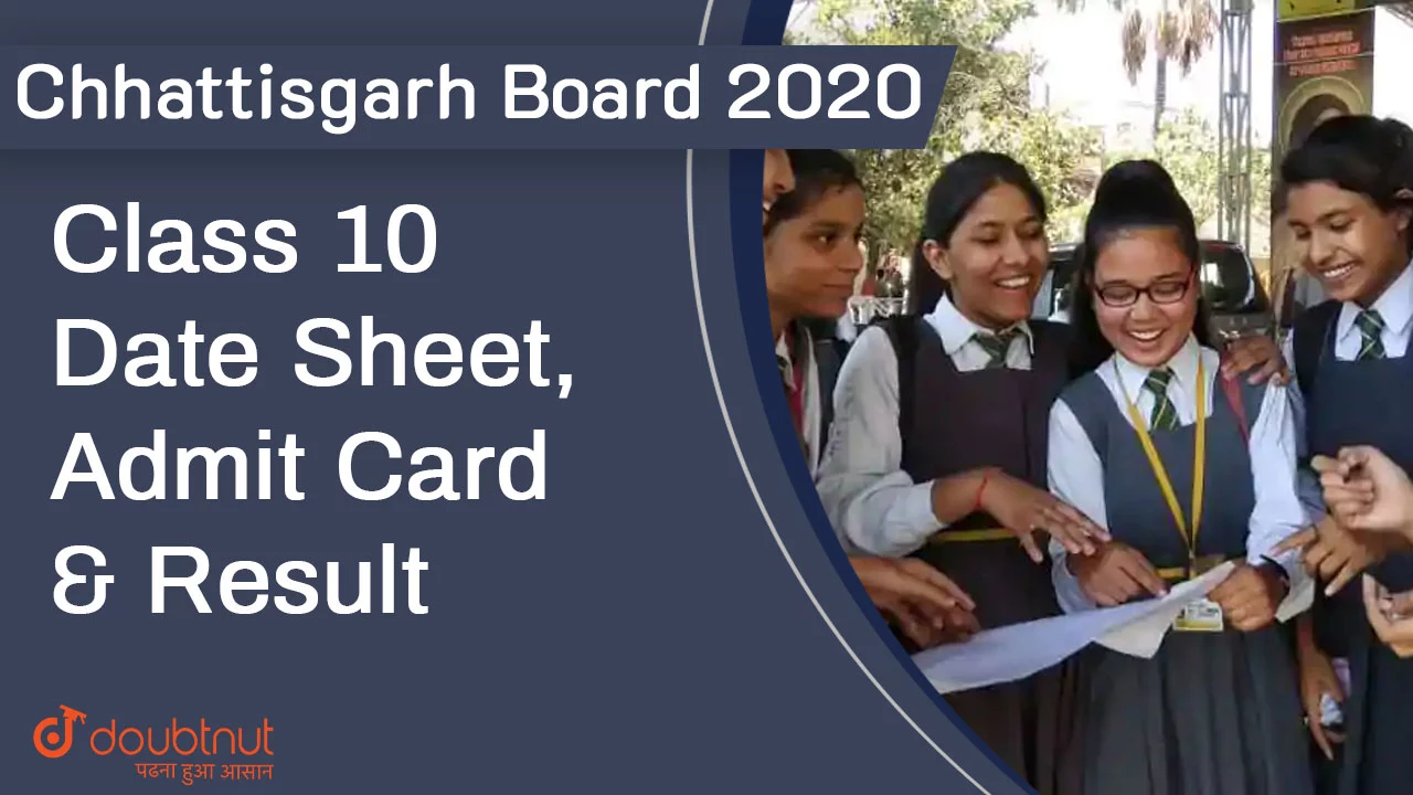 Chhattisgarh Board 2020 Class 10 Date Sheet Admit Card Result