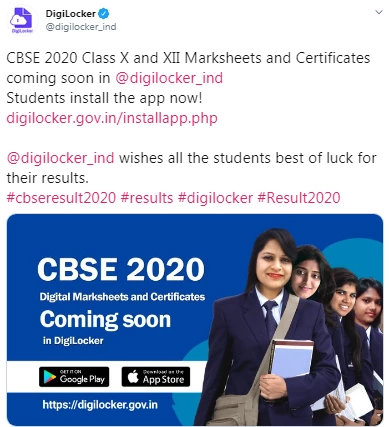 CBSE 2020 Class X and XII Marksheets and Certificates coming soon in digilocker