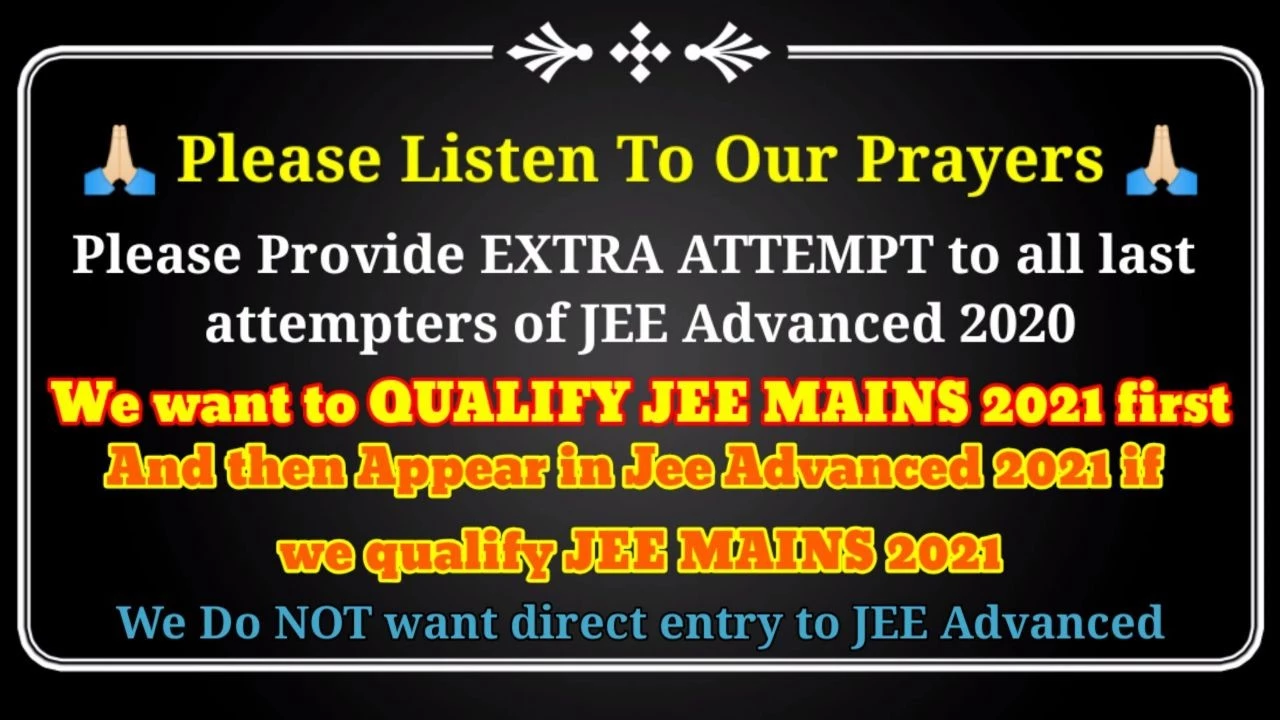 online campaign for 3rd Attempt in JEE Advanced exam: