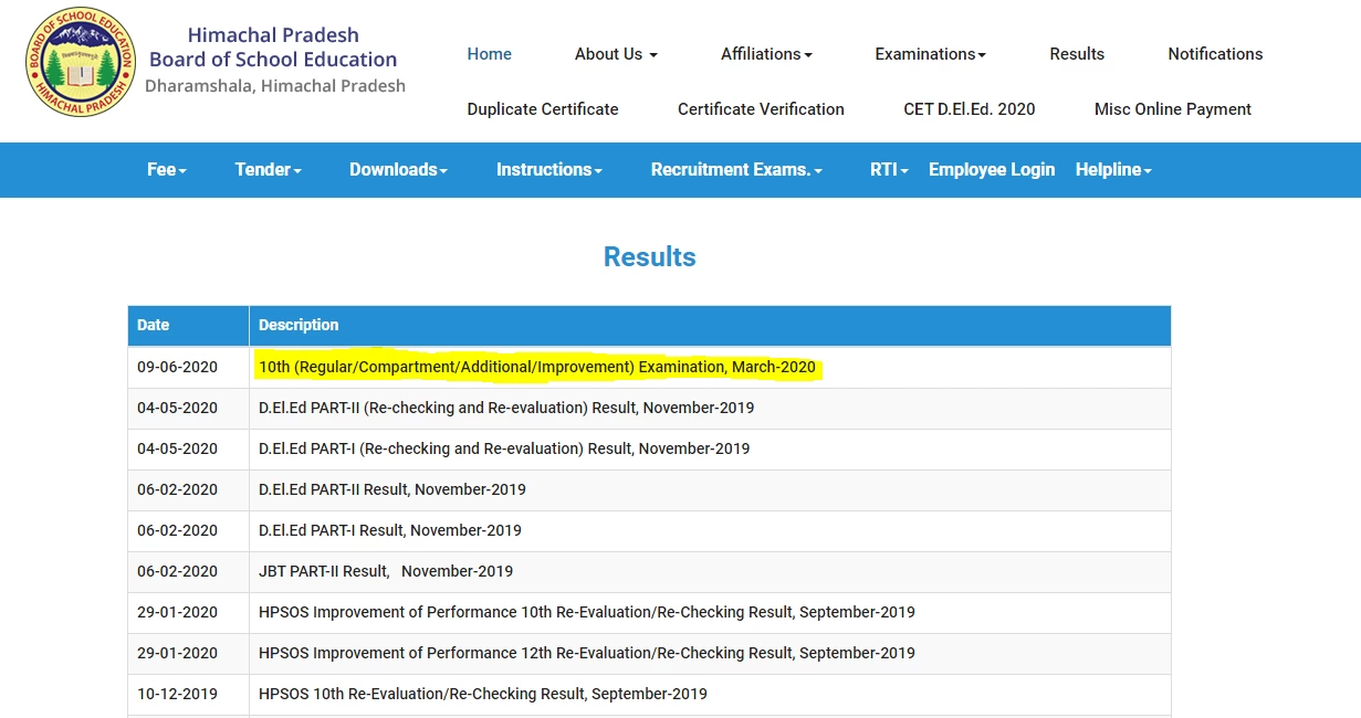 How to Check HP Board 10th Results Online