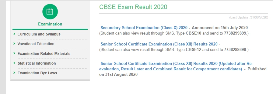 CBSE class 12th re-evaluation result 2020 