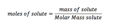 Formula of Molality