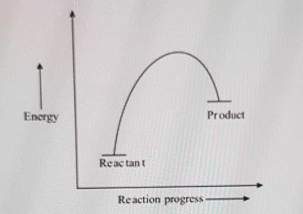 The following reaction coordinate diagram
represents 
  
 
 
An exothermic reaction
 
endothermic reaction
 
Neither A nor B
 
\(\Delta H\) is less than zero