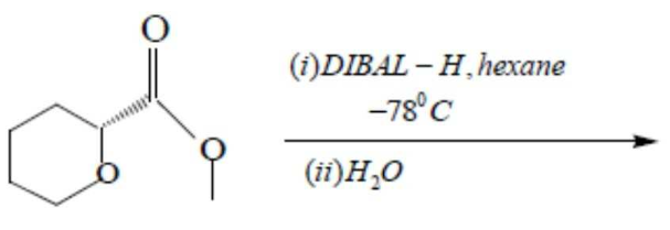 What is the major product of the following
reaction ?