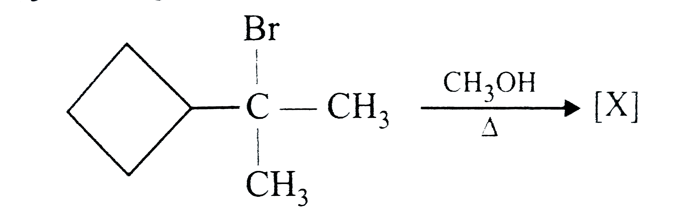 In the given reaction   [X] as the major product among the elimination products is    .