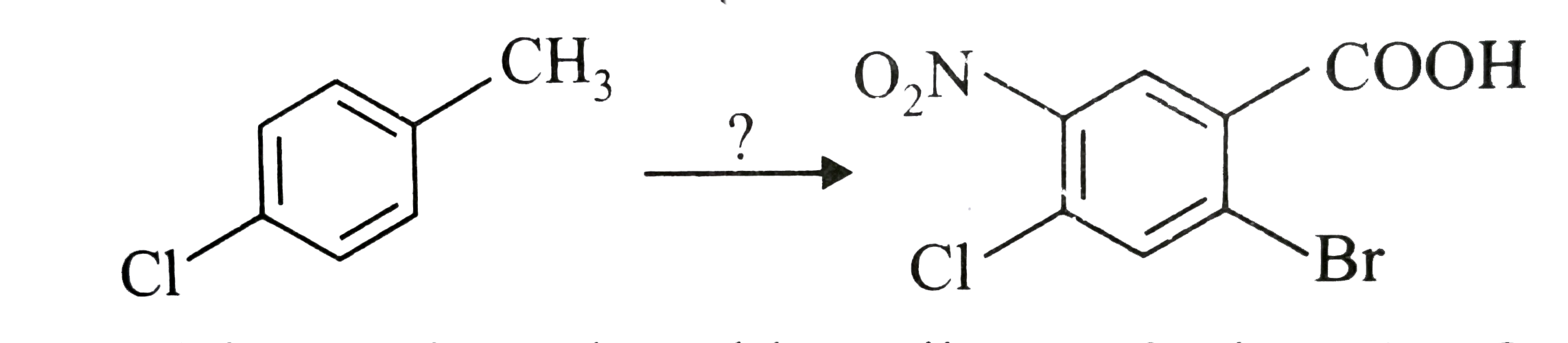 Which of the following procedures would be best for achieving the following reaction