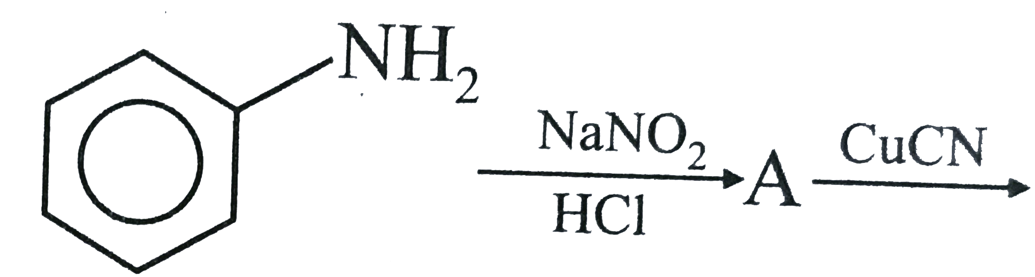 Boverset(H(2))underset(Ni)(rarr)Coverset(HNO(2))(rarr)D    Aniline in a set of reactions yielded a product D.   The structure of product D would.