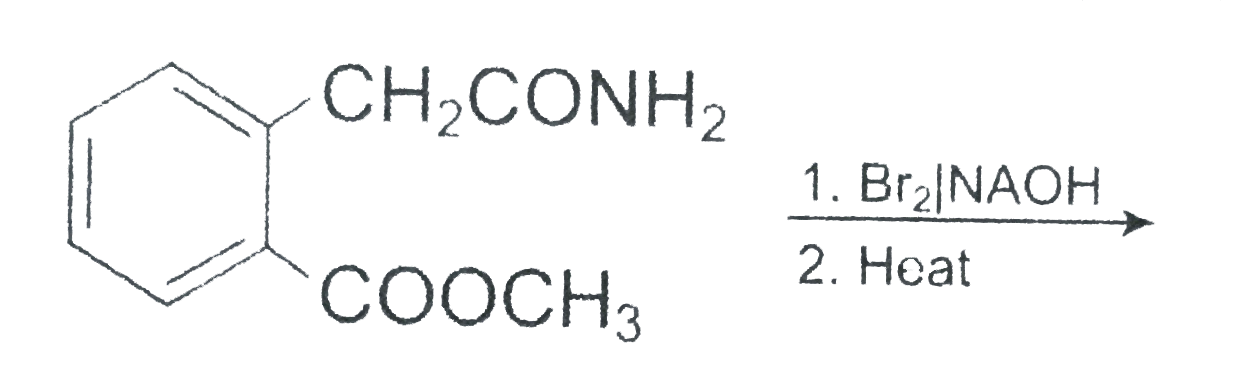The following sequence of reactions on gives