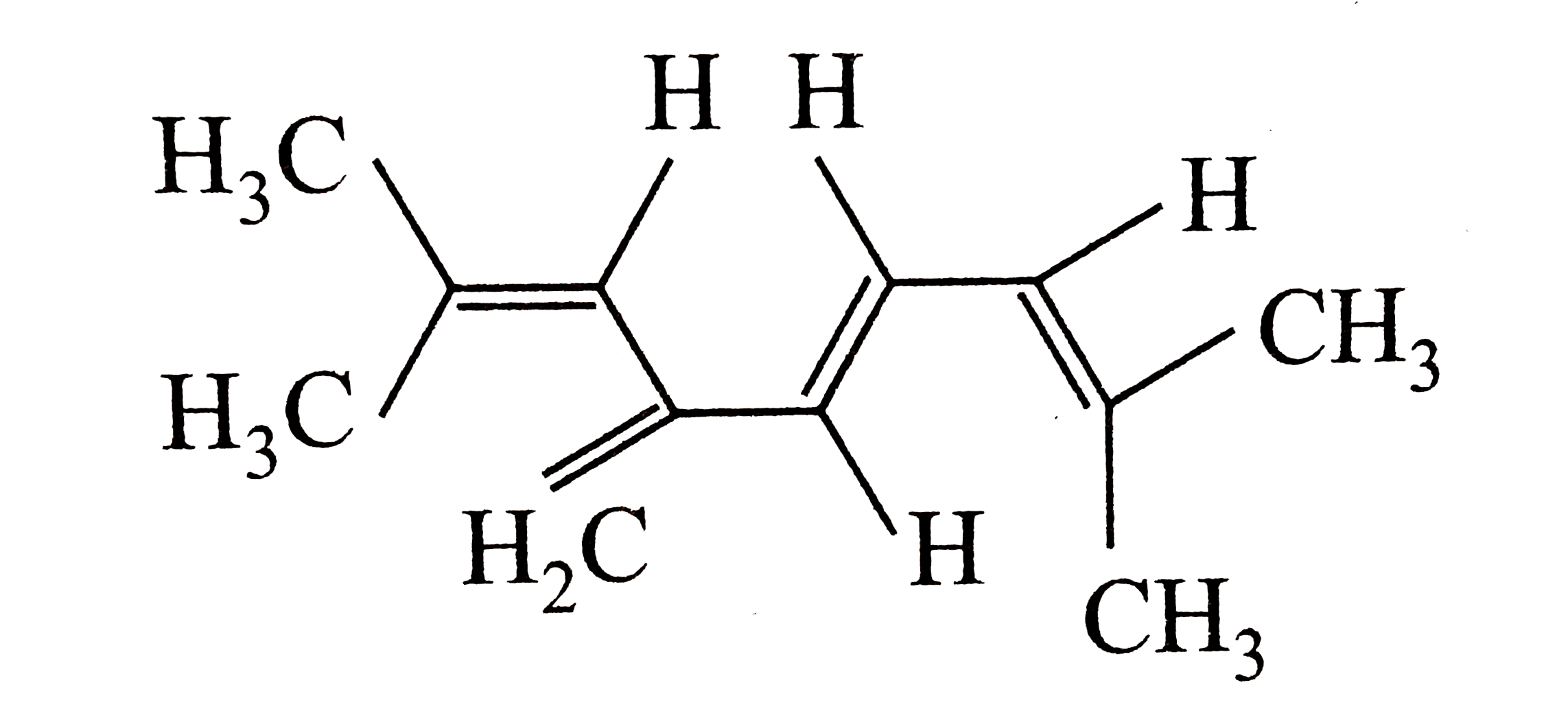 The total number of pi bond electrons in the following  structure is