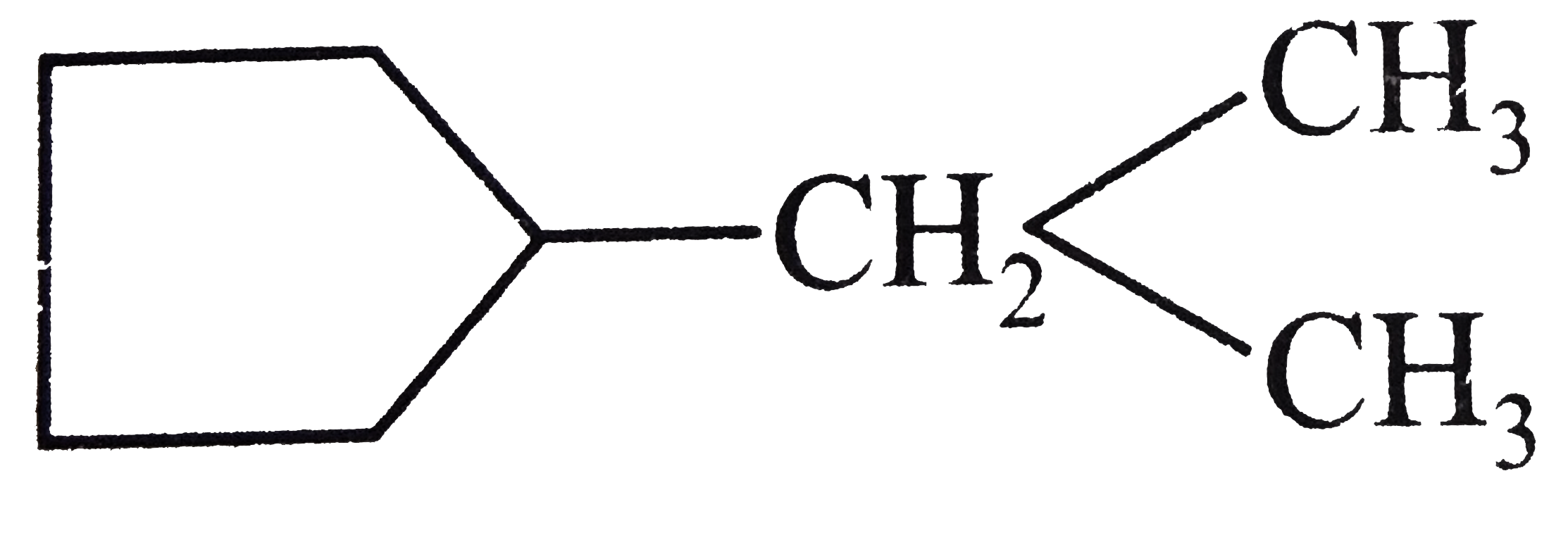 Assertion : The correct IUPAC name for the compound  is (1-methylethyl) cyclopentane.   Reason: It is named as a derivative of cyclopentane because the number of carbon atoms in the ring is more than in the side chain.