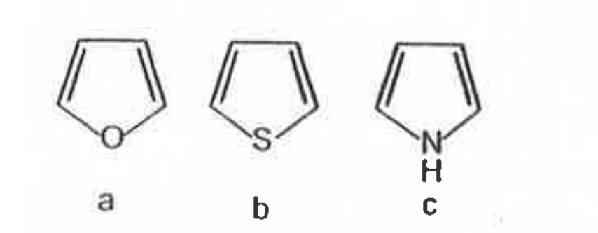 Aromaticity order for the following aromatic compound will be