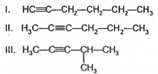 Consider the following compounds