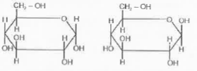 Two cyclic hemiacetal forms of glucose given below are called as