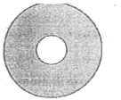 A circular metallic disc of radius R has a small circular cavity of radius r as shown in figure. On heating the system