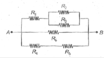 Consider the  combination  of resistors  as  shown  in figure  and pick  out the correct  statement