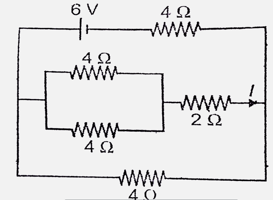 The current l in the circuit shown below is