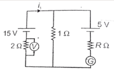 In the circuit shown, readint of galvanometer is zero. Select the correct alternative(s)
