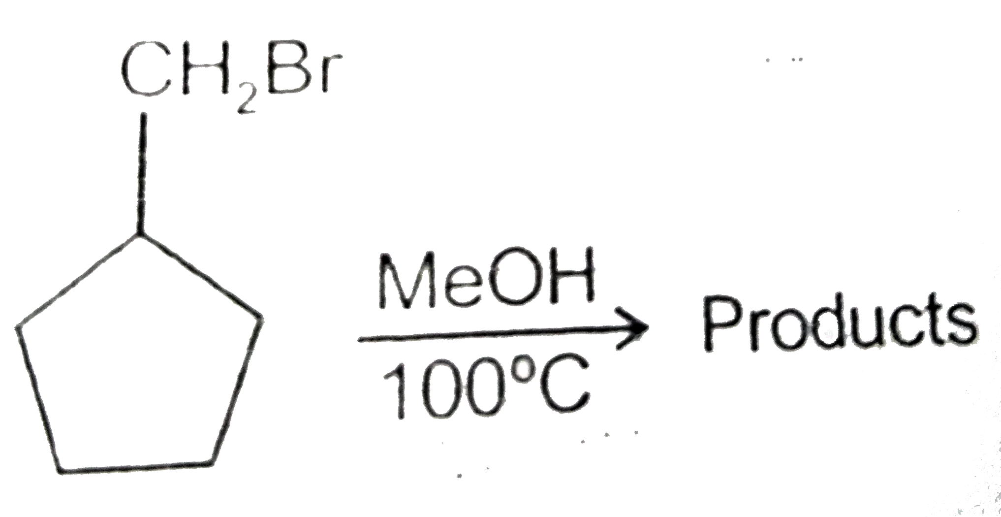 Which  of the following  products  are expected  from  the solvolysis  of bromomethyl cyclopentane ?