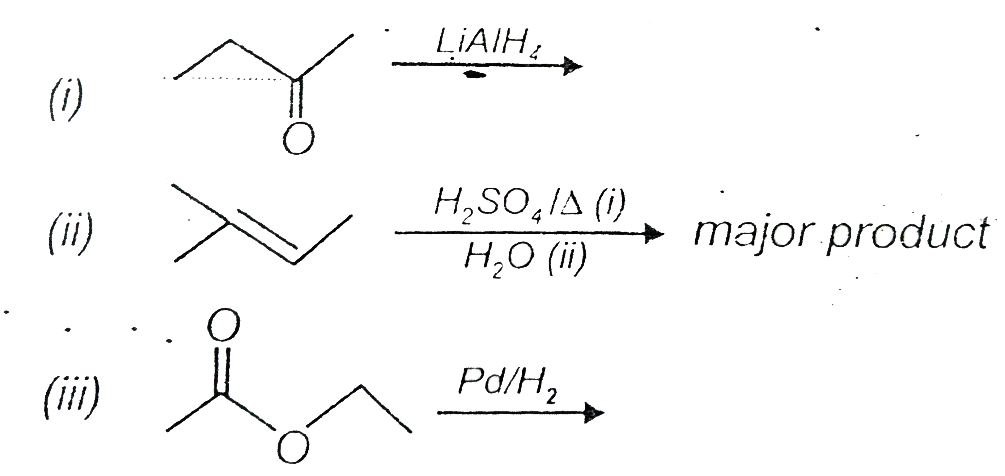 Give  IUPAC  name of  the  expected pruduct  in the  following  reactions
