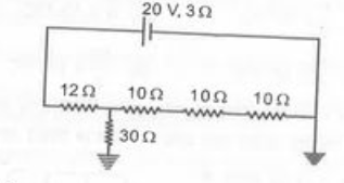 The electric current drawn from cell is