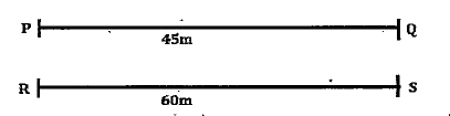 In the following questions, the symbols #, &, @, * and $ are used with the following meanings as illustrated below. Study the following information and answer the given questions:    Note: The directions which are given indicates exact sitting positions of the persons.    A#B-A is in third to the left of B.    A@B-A is in second to the right of B    A&B - A is in forth to the left of B.    A%B-Two person sit between A and B    A*B - A sits to the left of B.    A$B-A is third to the right of B.   A © B- Three person sit between A and B    In the given figure the two-line segments 1,2 are PQ, RS respectively. The lengths of the line are 45m, 60m respectively.        Eight persons are sitting in a row PQ facing north. Each of them is sitting at a distance which is a multiple of 6 from the. left end (i.e. suppose Dia is left end of the line at point P then the remaining people will stand at a distance as follows -6m, 12m, 18m... from the end).    Priya & Pihu     Anu % Riya    Diya # Anu     Piya @ Siya     Kiya * Siya    Now all these persons are made to sit in another row-2 RS, but not in the same order. Each of them is sitting at a distance which is a multiple of 7 from the left end (i.e. suppose is Dia is left end of the line at point R then the remaining people will stand at a distance as follows -7m, 14m, 21m... from the end).    Anu ©  Siya     Diya @ Siya     Kiya # Pihu    Priya % Kiya    Riya * Piya     What is the distance of Priya from the right end in row-1 (PQ)?