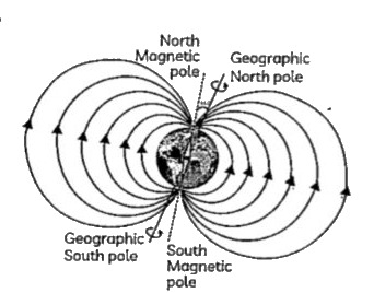 Relation between earth's magnetic field is given by: