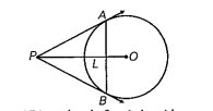 In the figure, AB is a chord of a circle, with centre O such that AB = 16 cm and radius of circle is 10 cm. Tangents at A and B intersect each other at P. find the length of PA.