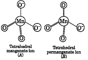 The Colour Of A And B Ions Are