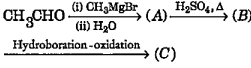 Componds A  and C in the following reaction are