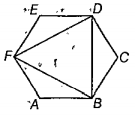 ABCDEF is a regular hexagon of side 12 cm. What is the area of traingle BDF?