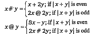 Find the value of 2#((7@(4#5)@3) :