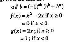 Find the value of f(2#3)#g(3#4) :
