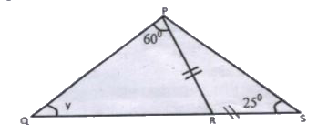 In the following figure, find the value of Y