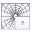 Which figure among the four alternatives A,B,C and D would replace the question mark in figure 'X' ?