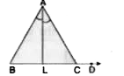 त्रिभुज ABC की भुजा बिन्दु D तक बढ़ायी गई है। AL, angleBAC का समद्विभाजक है जो BC से बिन्दु L पर मिलता है। सिद्ध करें कि   angleABC+angleACD=2angleALC