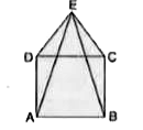 दी गयी आकृति में ABCD एक वर्ग है तथा CDE एक समबाहु त्रिभुज है। सिद्ध करें कि AE = BE एवं angleAED=15^@