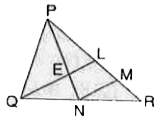 दी गयी आकृति में PN तथा QL, Delta PQR की दो माध्यिकाएँ हैं। यदि QL || NM हो तो सिद्ध करें कि   MR = (1)/(4) PR