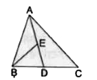 दिए गए चित्र में AD, Delta ABC  कि माध्यिका है तथा E,AD का मध्यबिंदु है।    सिद्ध  करें कि  ar ( Delta BED ) = ( 1)/( 4) ( Delta ABC)