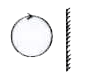 A particle is moving in a circle in front of a plane mirror in the situation as shown in figure. The plane of motion of the particle is perpendicular to the plane of mirror. Then the motion of image of particle with respected to the partickle is
