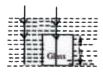 Two beams of light are incident normally on water (mu=4//3). If one of the beams passes through a glass (mu=3//2) slab of height h has shown in the figure, the time difference for both the beams for reaching the bottom is (C is velocity of light is vacuum)