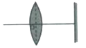 The distance between a convex lens and a plane mirror is 10 cm. The parallel rays incident on the convex lens after reflection from the mirror form image at the optical centre of the lens. Focal length of lens will be