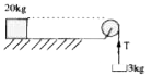 A body of mass 20kg is moving on a rough horizontal plane. A block of mass 3kg is connected to the 20 kg mass by a string of negligible mass through a smooth pulley as shown in the figure. The tension in the string is 27 N. The coefficient of kinetic friction between the heavier mass and the surface is (g = 10m/s^2)