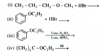 Predict the product of the following reactions: