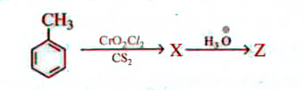 In the following reaction         the compound Z is