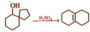 In the above reaction the major product is shown, which is formed through the intermediate (carbocation given below:          Which bond will migrate to form above product ?