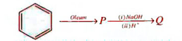 In the following sequence of reactions          The compound Q formed will be