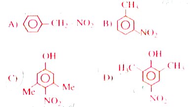 In which of the following molecules - NO2 group shows only I effect