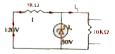 In the figure shown, the currents through the series resistance and load resistance are respectively