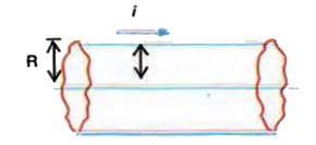 A cylindrical conductor of radius R carries a current along its length. The current density J, however, is not uniform over the cross section of the conductor but is a function of the radius according to J = br, where b is a constant. Find an expression for the magnetic field B.      (a) at r1 lt R   (b) at distance r2 gt R, measured from the axis.   Hint [use Ampere's Law]